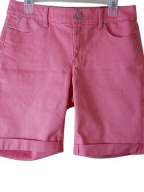 Talbots Womens Flawless 6" Boyfriend Shorts in Coral  6 New